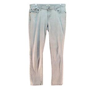 Eileen Fisher Jeans Womens 6 Gray Organic Cotton Blend Straight-Leg
